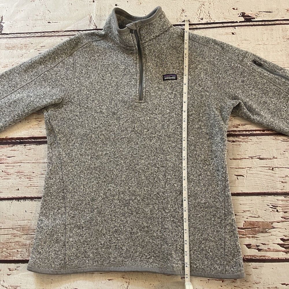 Patagonia Quarter Zip‎ Better Sweater Gray Woman's Size - Picture 5 of 11
